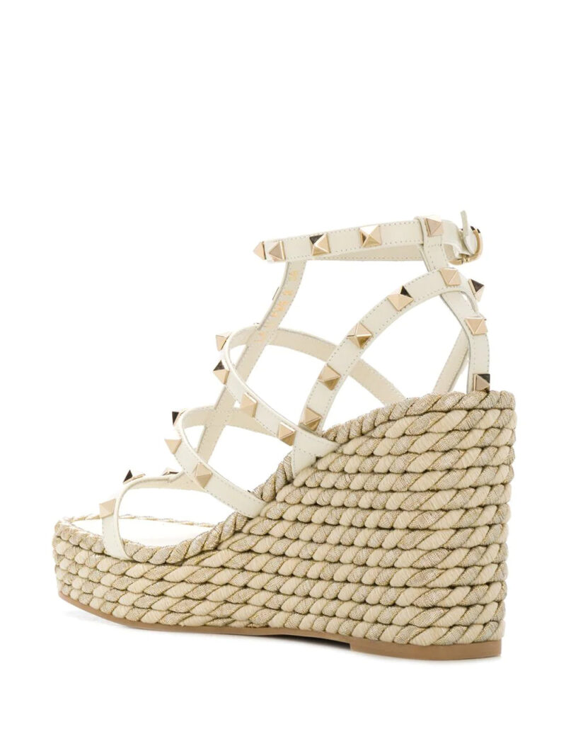 Valentino Garavani  Rockstud 95mm wedge sandals