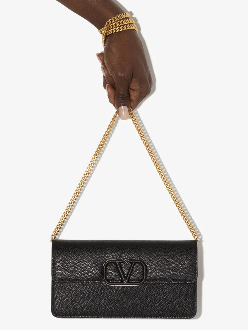 Valentino Garavani  VLogo Signature leather wallet-on-chain