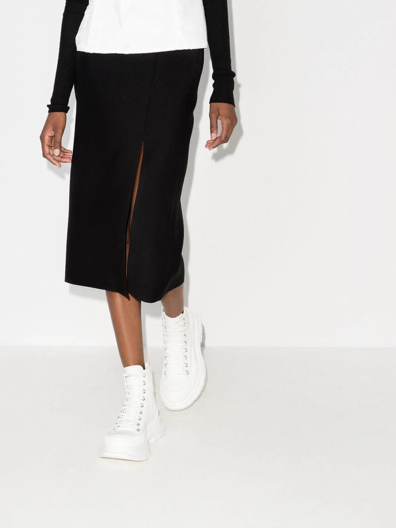 Valentino Garavani  front-slit midi skirt