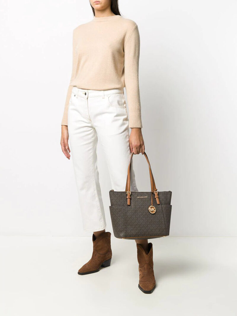 Micheal kors Jet Set monogram logo tote Bag