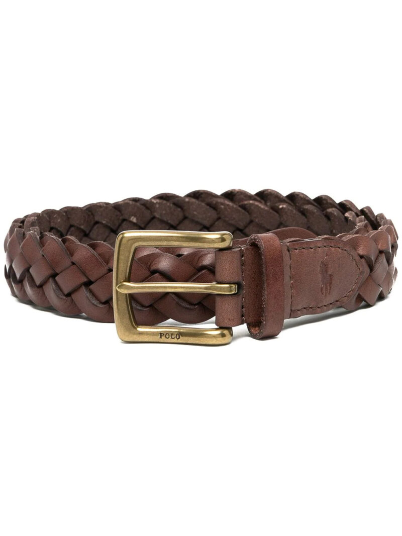 Polo Ralph Lauren vegan leather braided belt