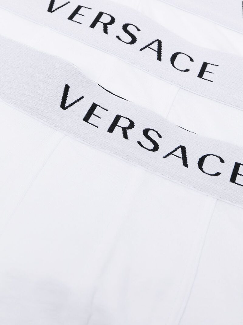 Versace  pack of three logo waistband boxer shorts
