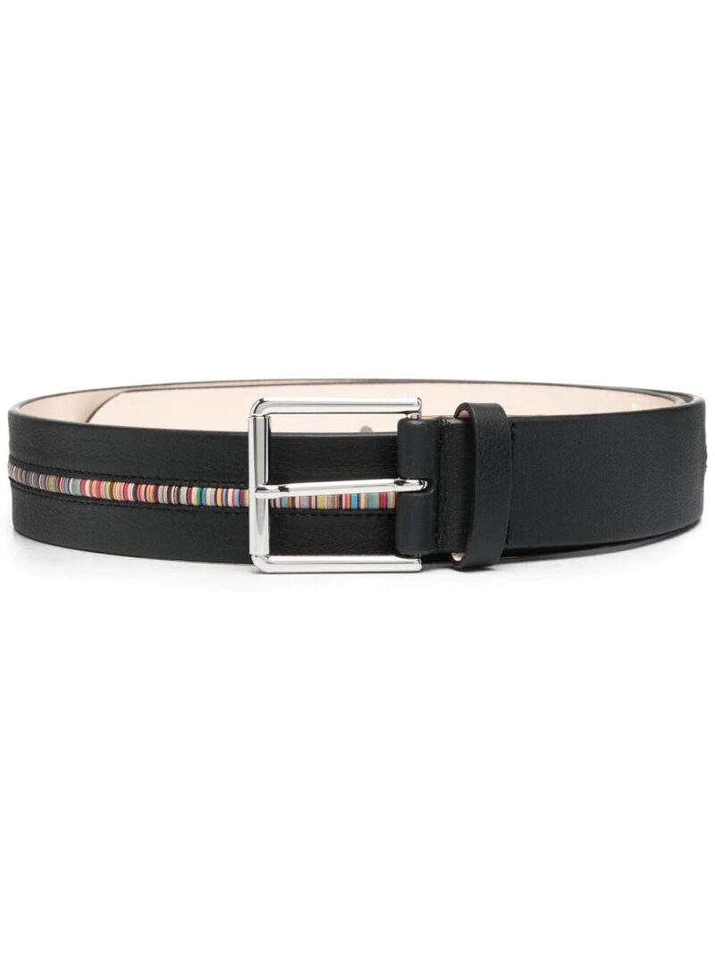 Paul Smith Artist-stripe leather belt