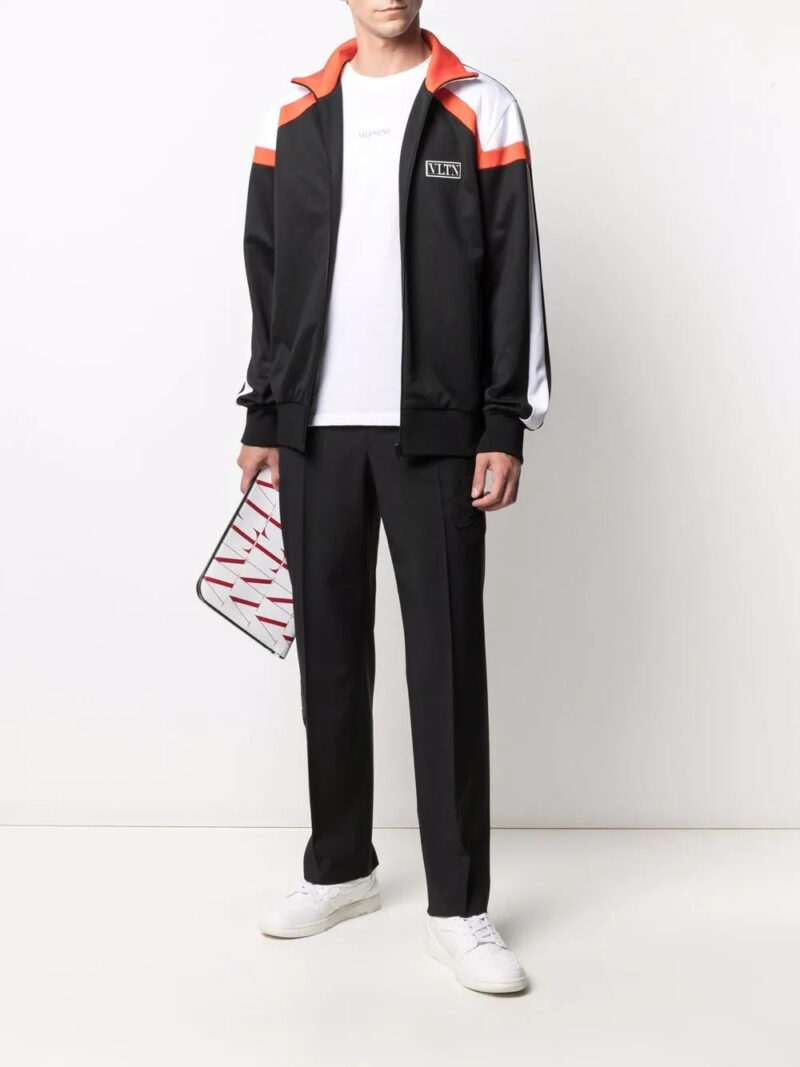 Valentino  VLTN-motif zip-up jacket
