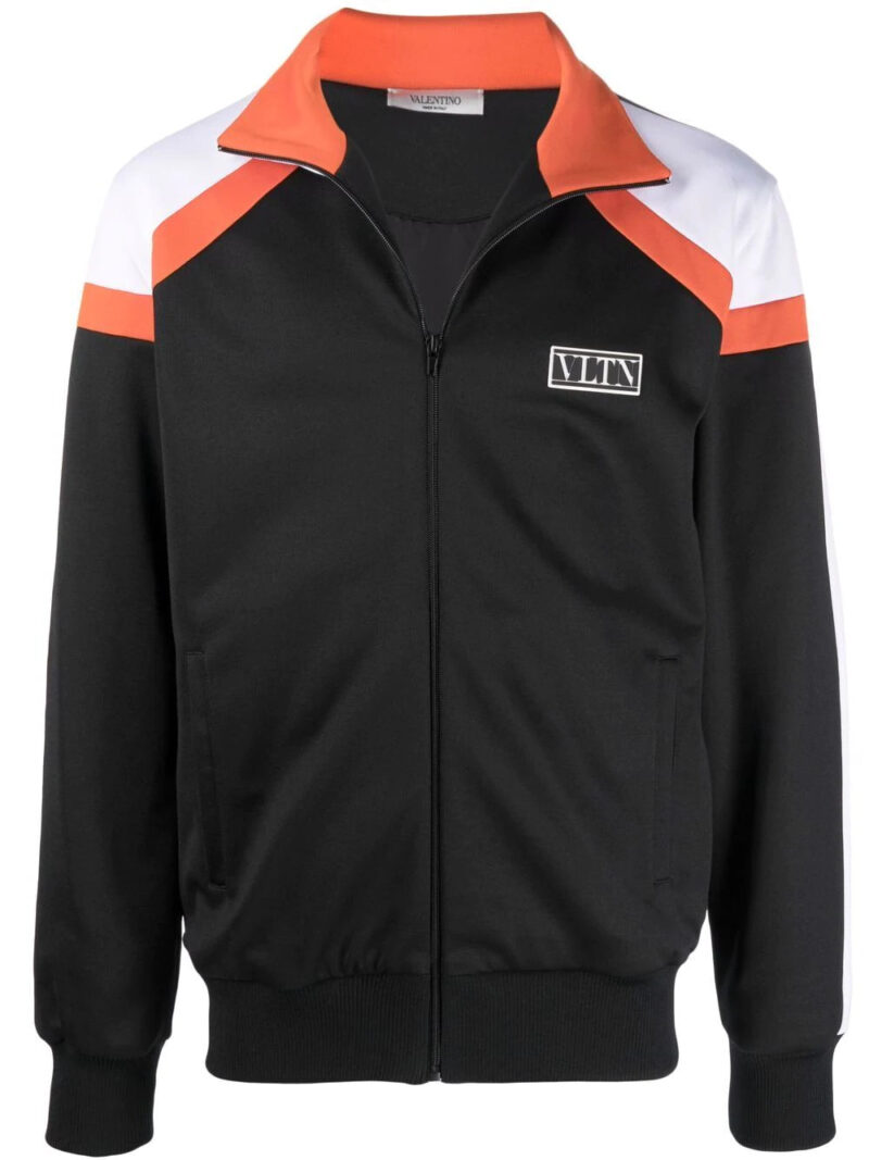 Valentino  VLTN-motif zip-up jacket