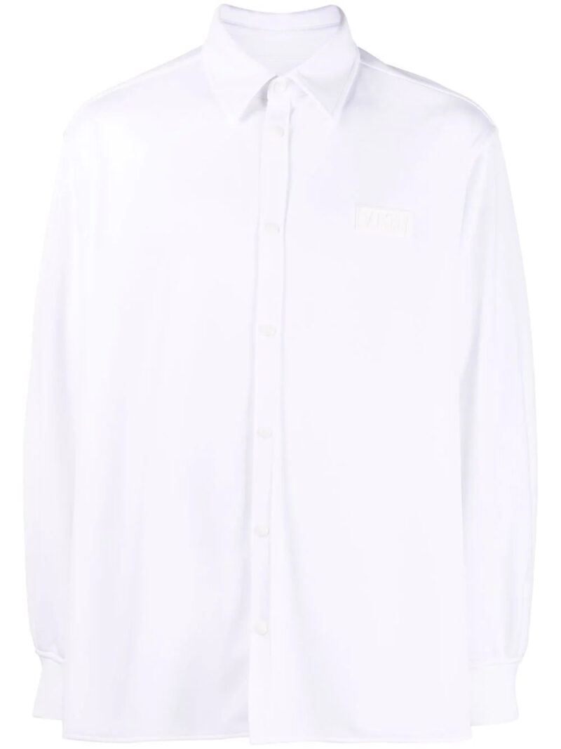 Valentino  logo-patch shirt