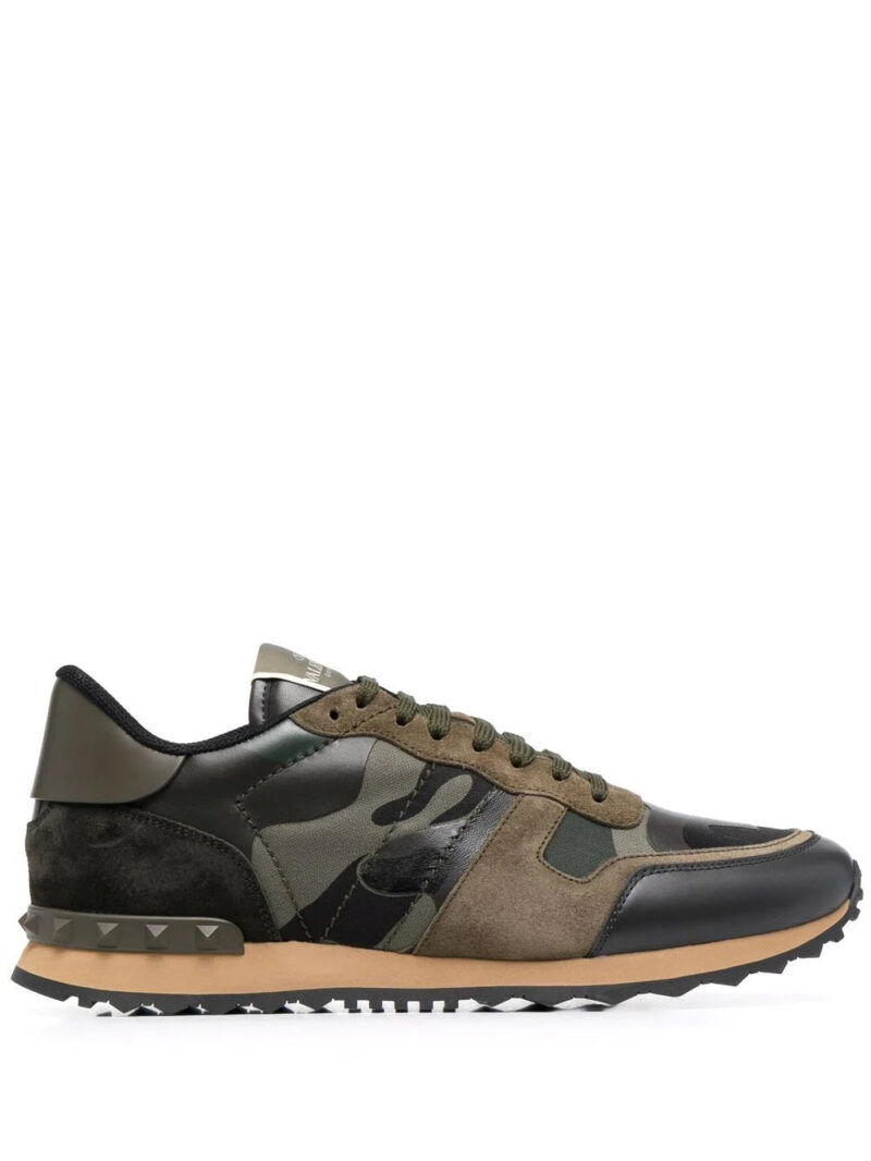 Valentino Garavani  Rockrunner camouflage-print sneakers