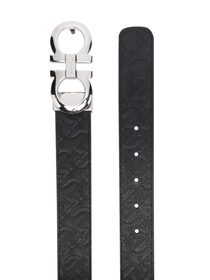 Ferragamo embossed Gancini belt