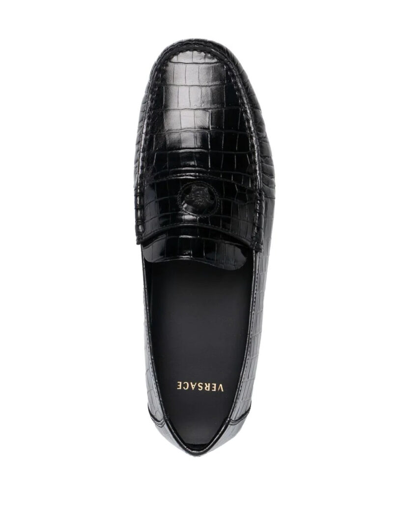 Versace  La Medusa leather loafers
