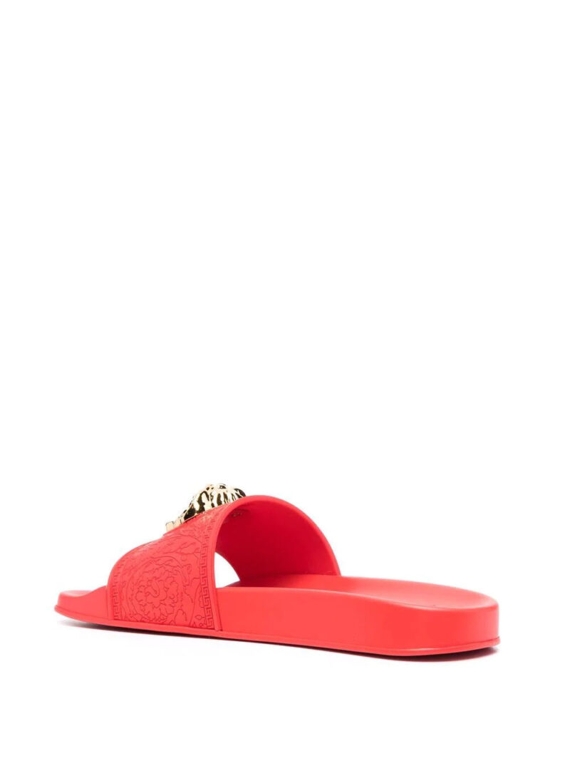 Versace  Medusa-head plaque open-toe slides
