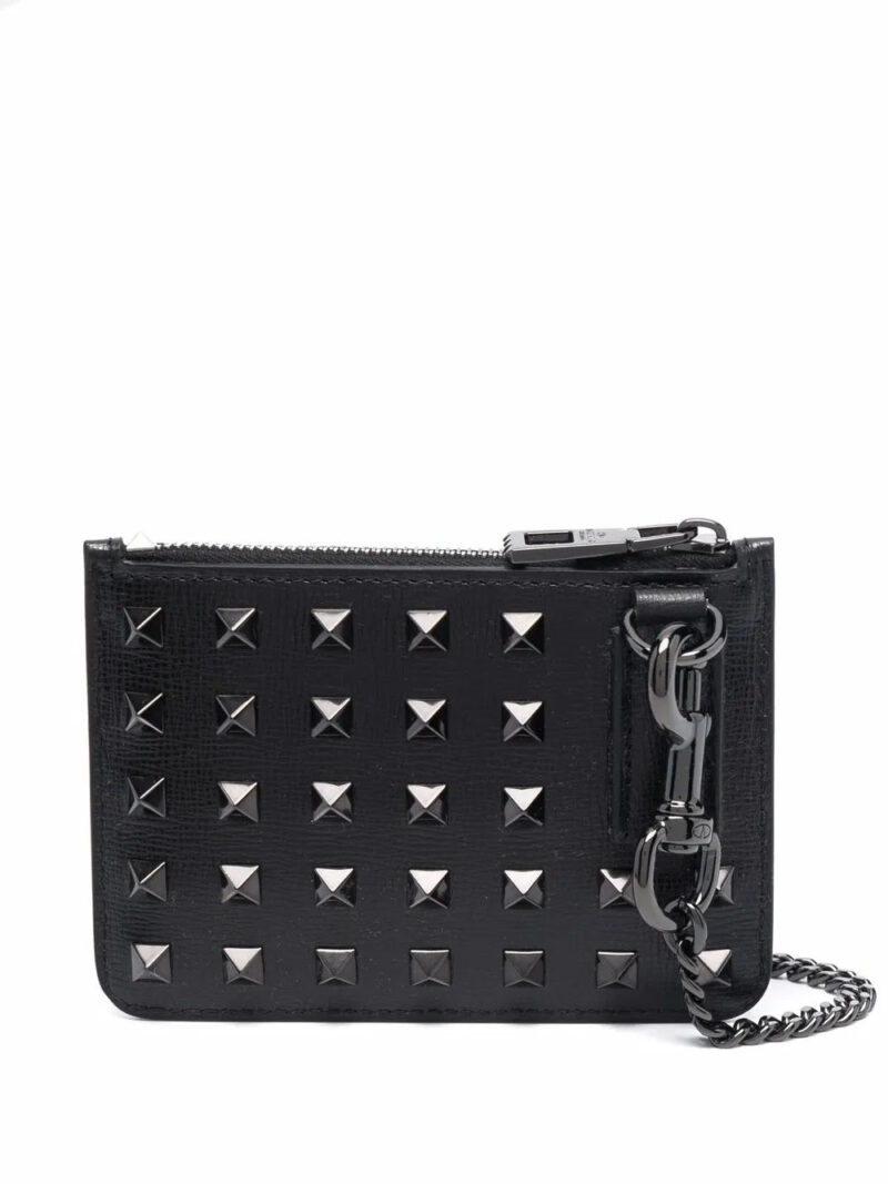 Valentino Garavani  Rockstud-embellished cardholder