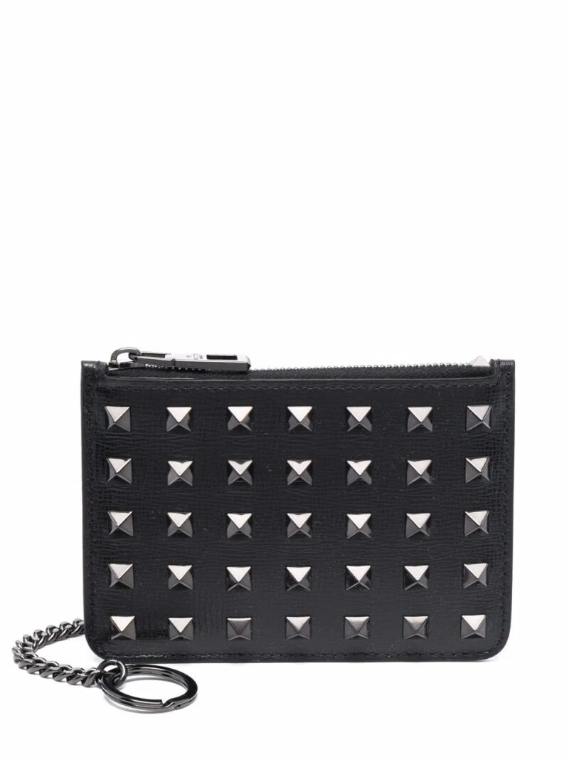 Valentino Garavani  Rockstud-embellished cardholder