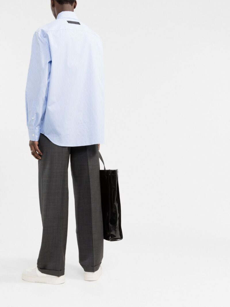 Versace multi-way stripe-print tailored shirt