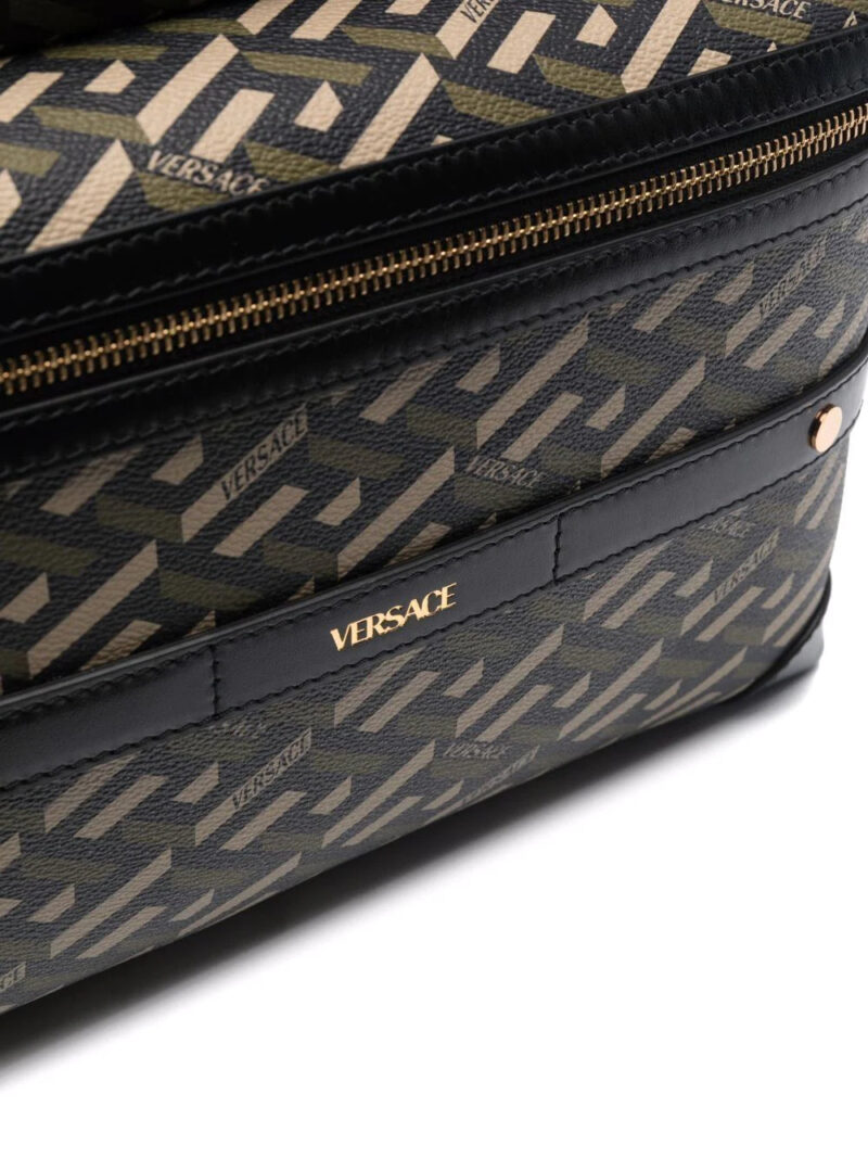 Versace monogram-print backpack
