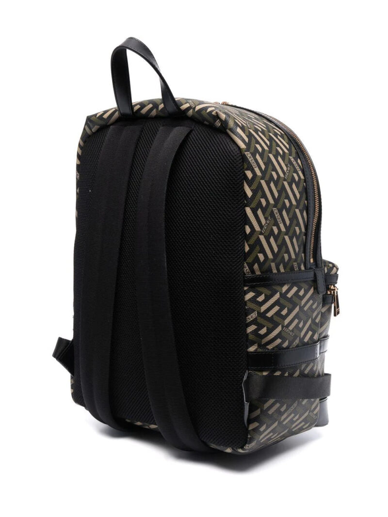 Versace monogram-print backpack