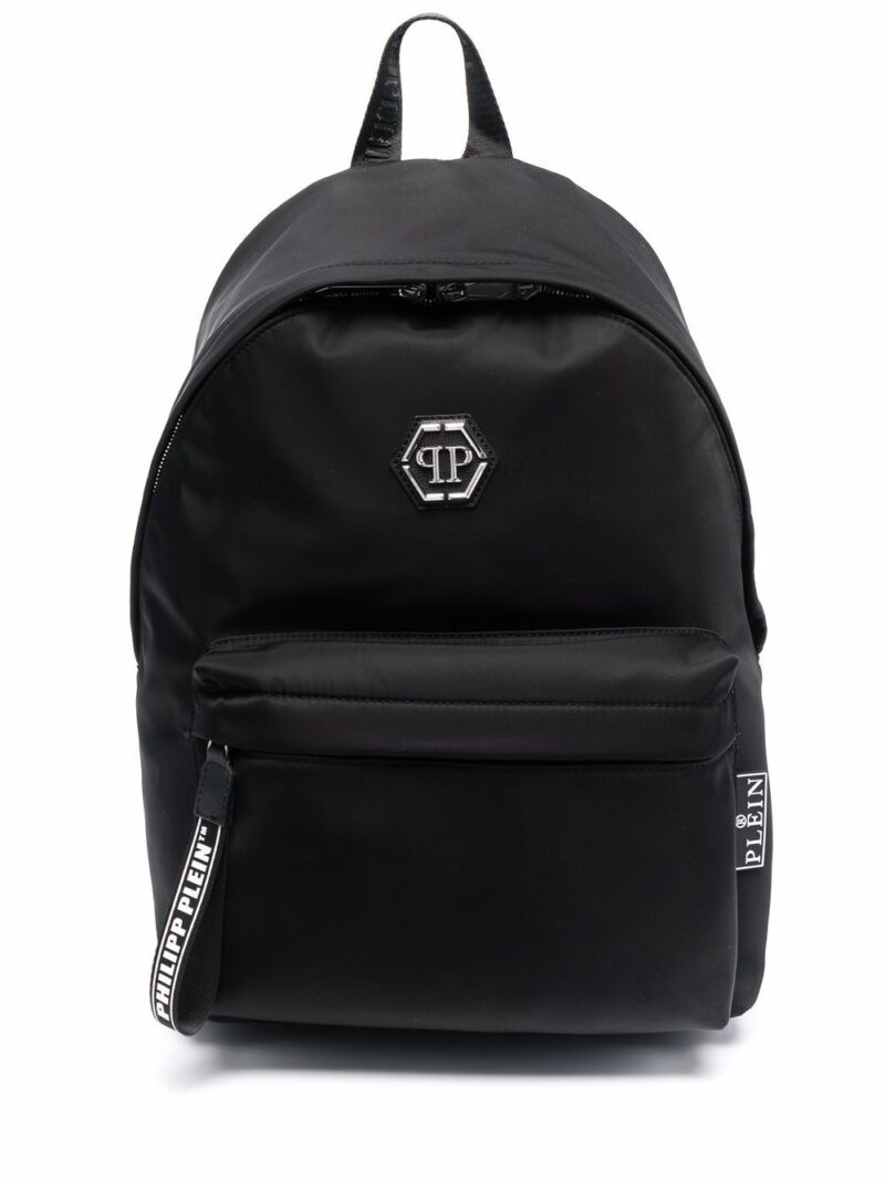 Phillip plein hexagon logo backpack