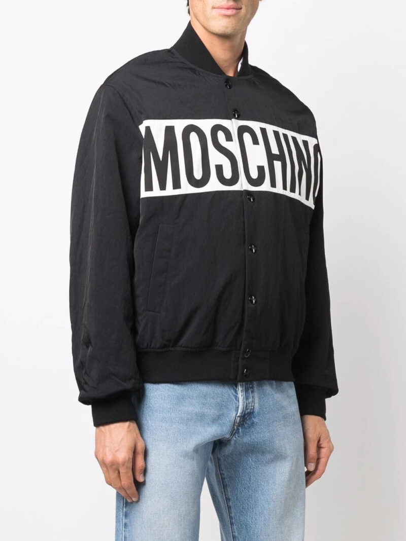 Moschino  logo print bomber jacket