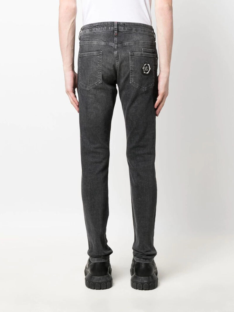 Phillip plein mid-rise straight-leg jeans