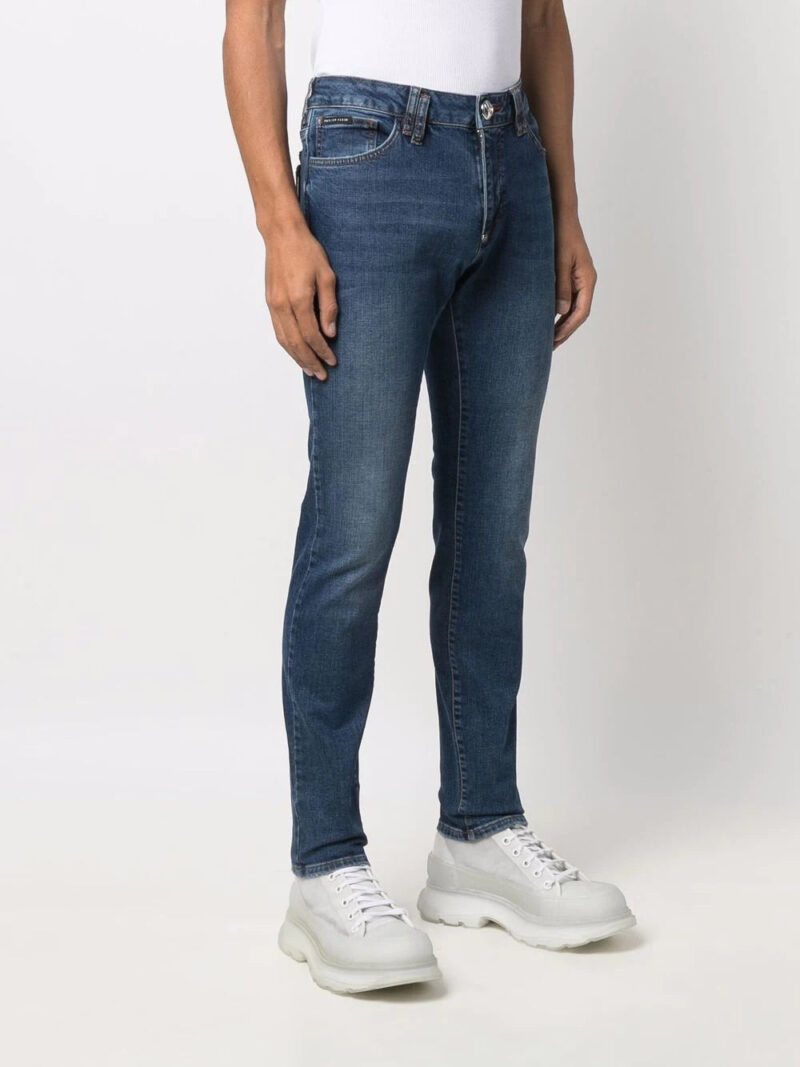 Phillip plein mid-rise slim-cut jeans