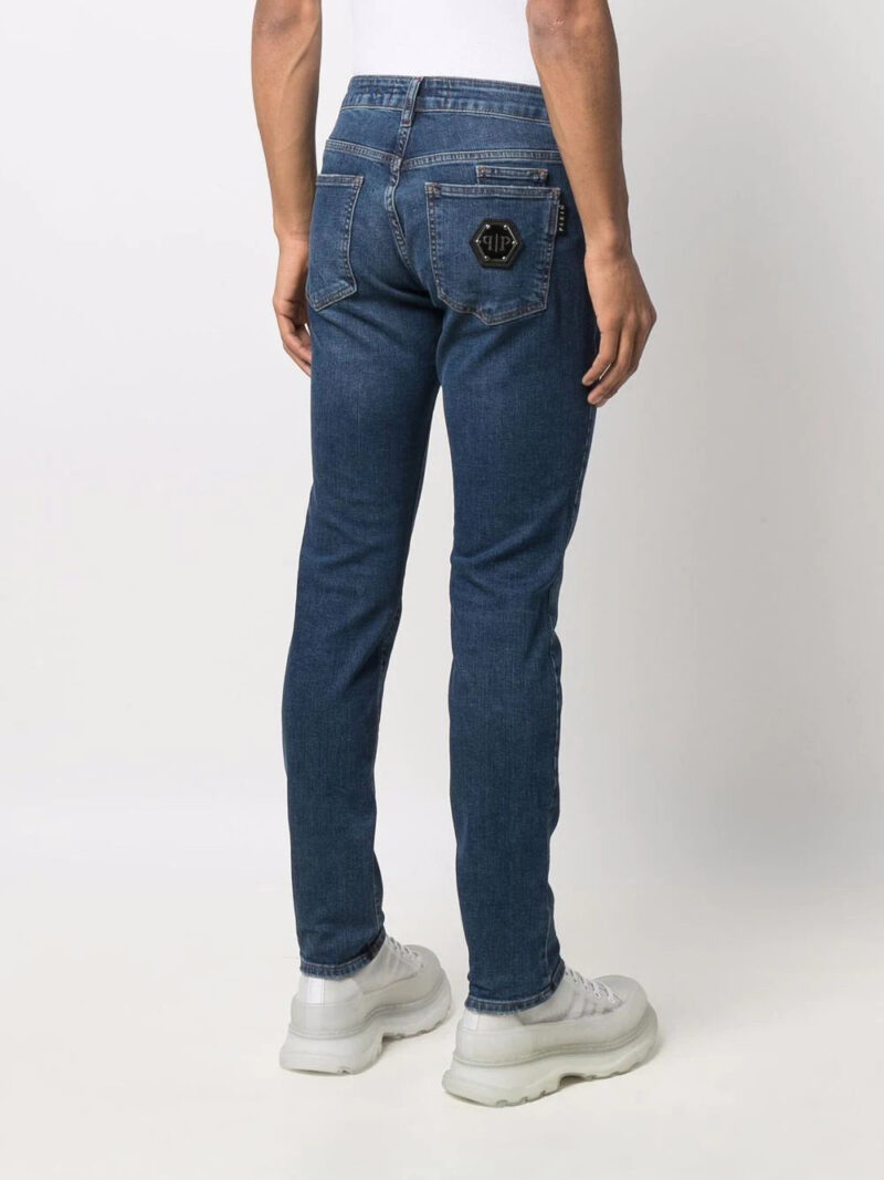 Phillip plein mid-rise slim-cut jeans