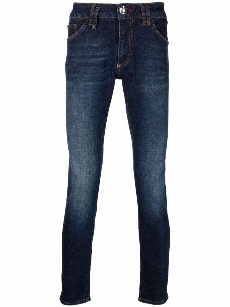 Phillip plein low-rise slim-cut jeans