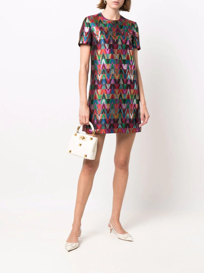Valentino Garavani  logo-print short dress