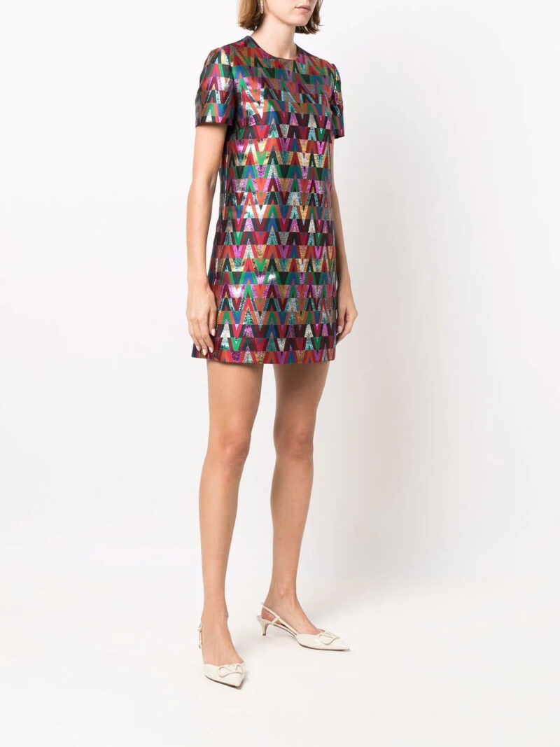 Valentino Garavani  logo-print short dress