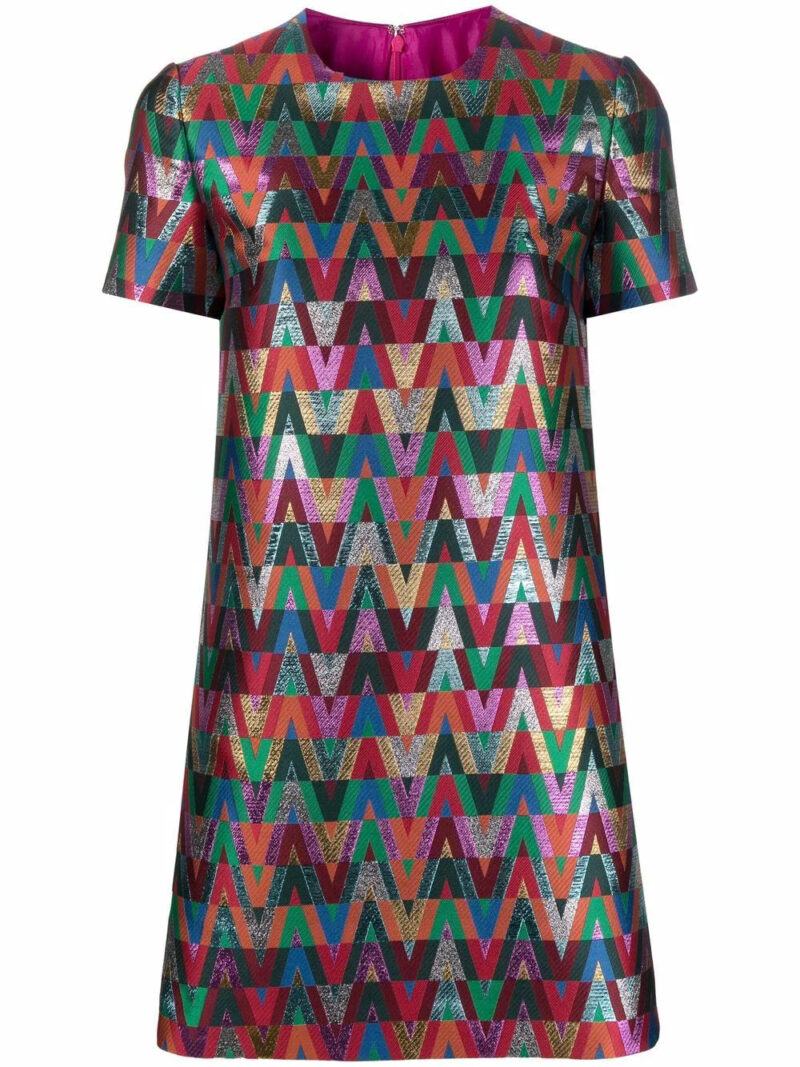 Valentino Garavani  logo-print short dress