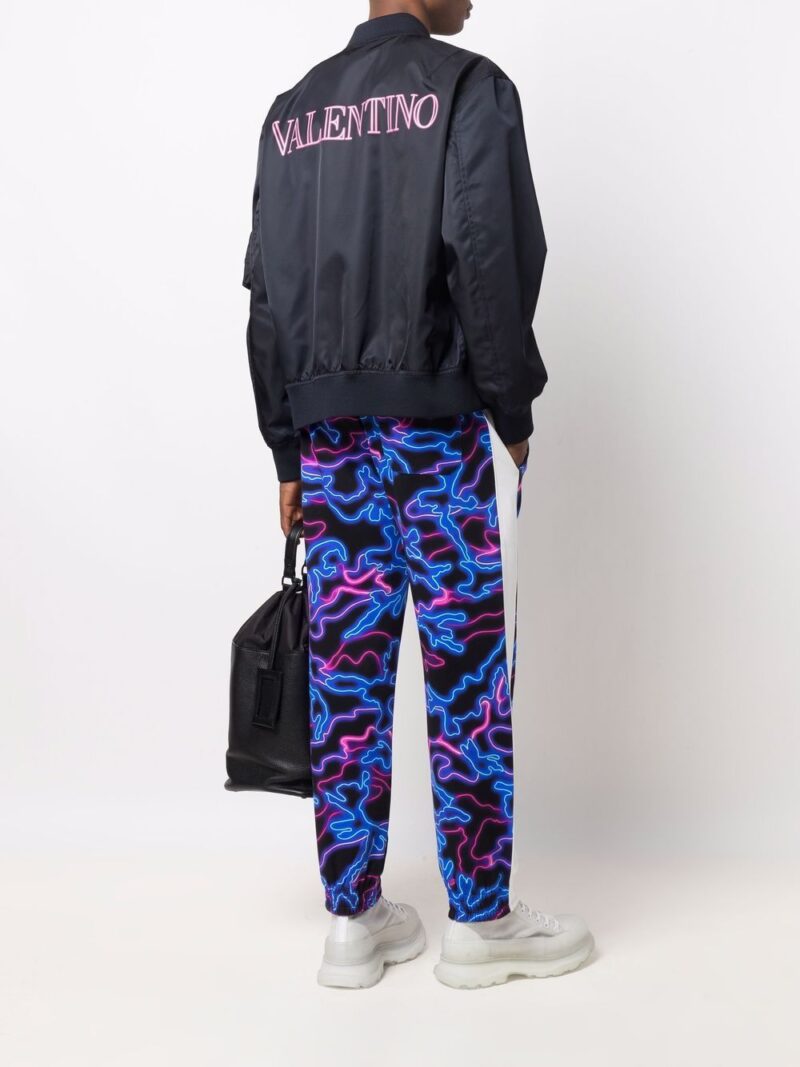 Valentino Garavani Neon Universe print bomber jacket