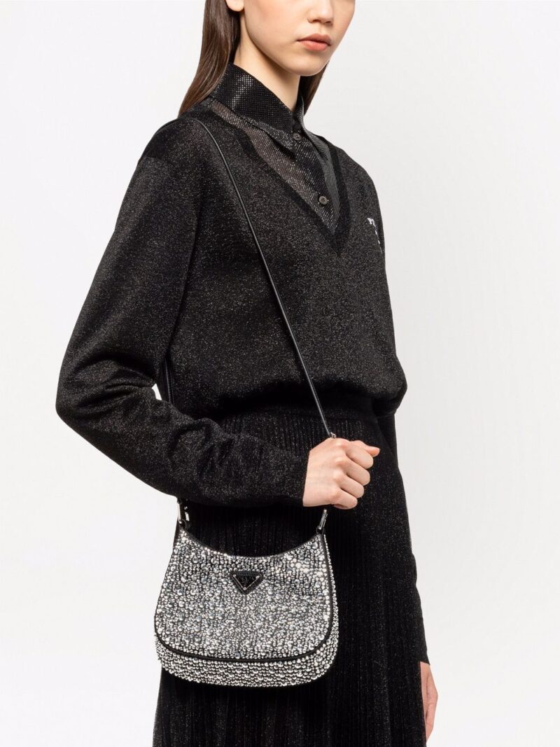 Prada embellished Cleo shoulder bag
