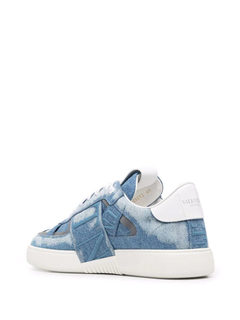 Valentino Garavani  patchwork-denim low-top sneakers