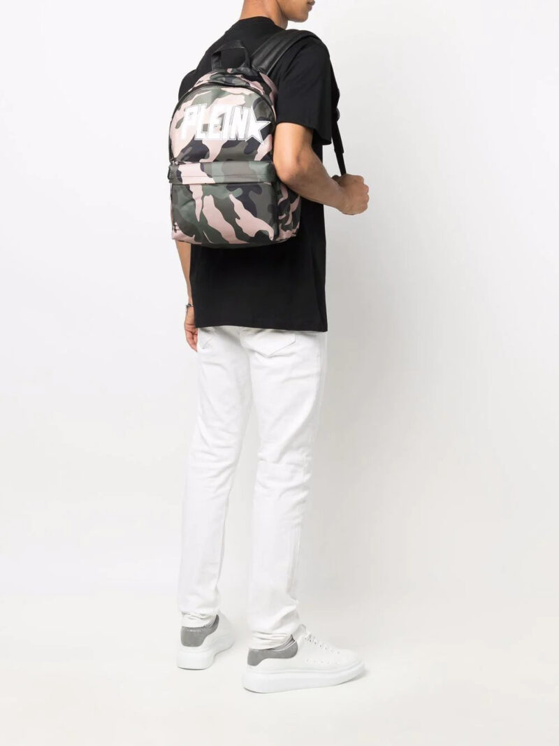 Phillip plein camouflage-print backpack