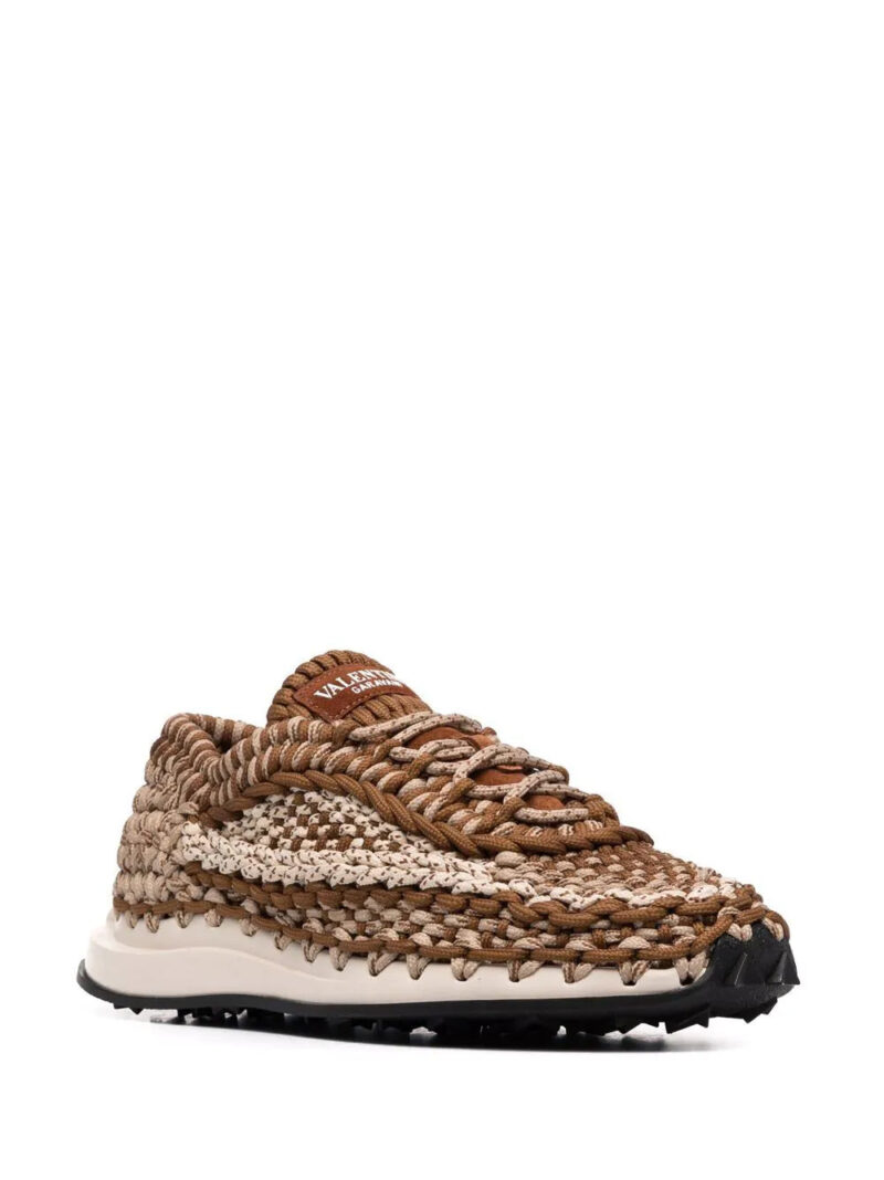 Valentino Garavani  crochet low-top sneakers