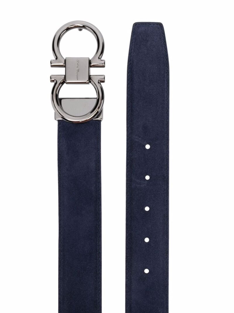 Ferragamo Gancini suede belt