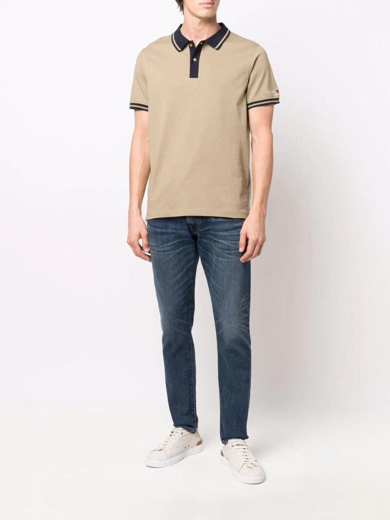 Tommy Hilfiger embroidered-logo cotton polo shirt