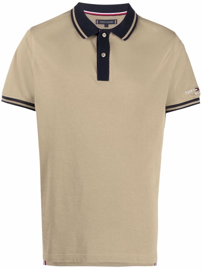 Tommy Hilfiger embroidered-logo cotton polo shirt