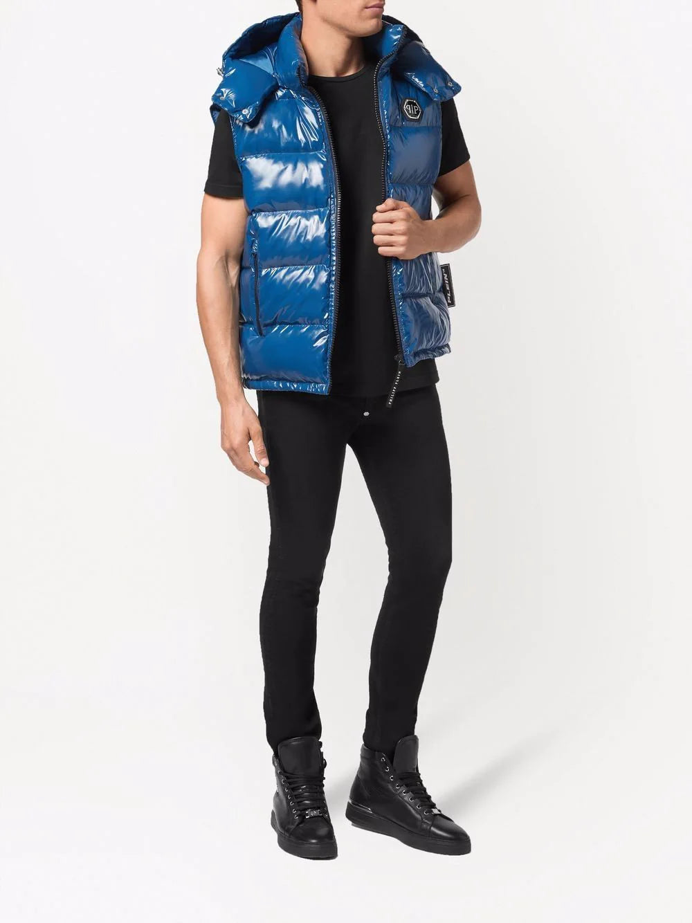 Philipp Plein high-shine padded gilet - Image 2