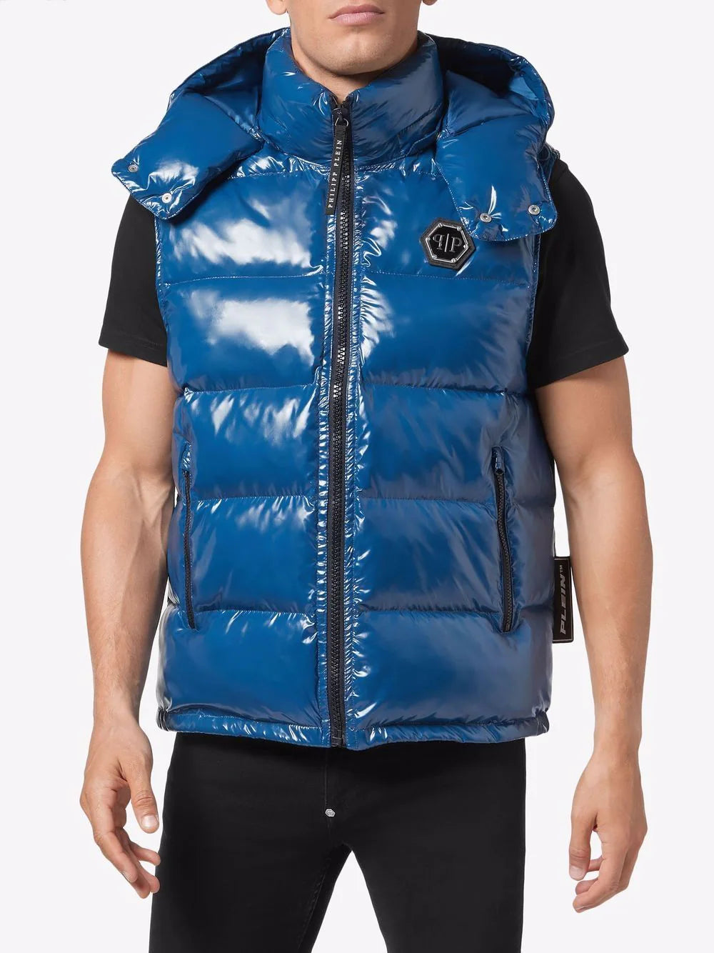 Philipp Plein high-shine padded gilet - Image 3