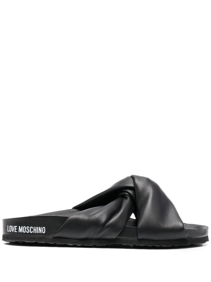 Moschino knot-detail slides