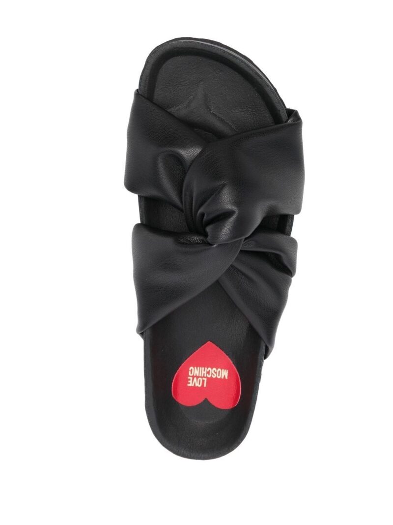 Moschino knot-detail slides