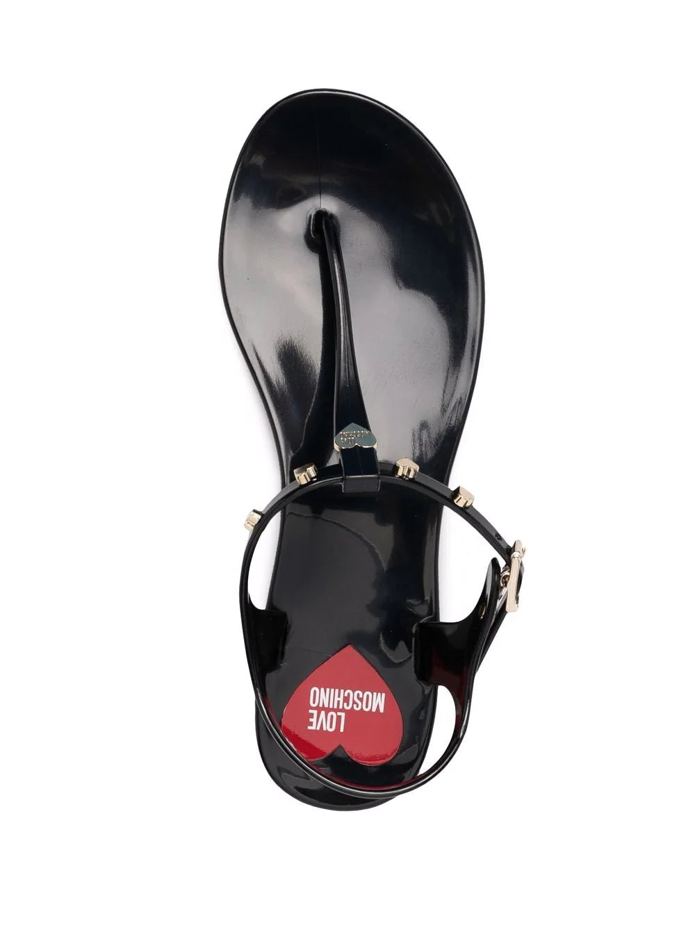 Moschino thong strap shiny sandals - Image 4