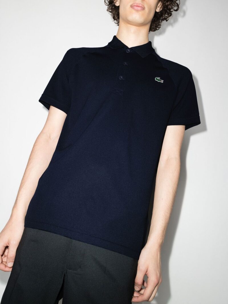 Lacoste logo-patch short-sleeved polo shirt
