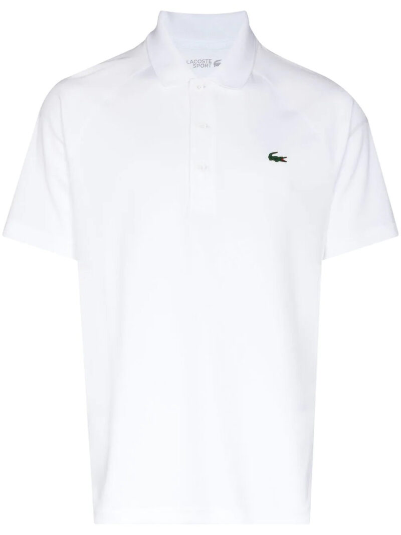 Lacoste logo-patch short-sleeved polo shirt
