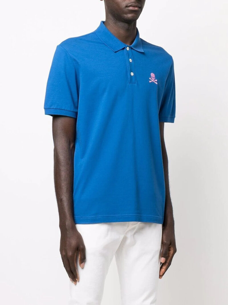Phillip plein -skull-embroidered polo shirt