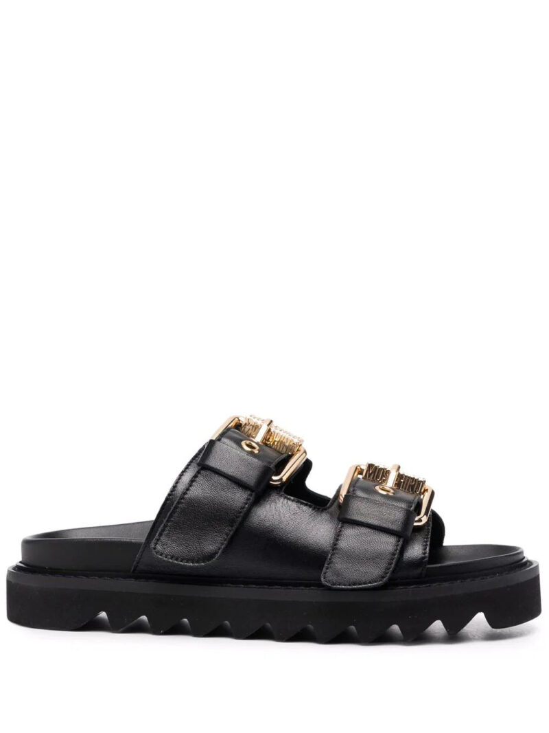 Moschino buckled double-strap sandals