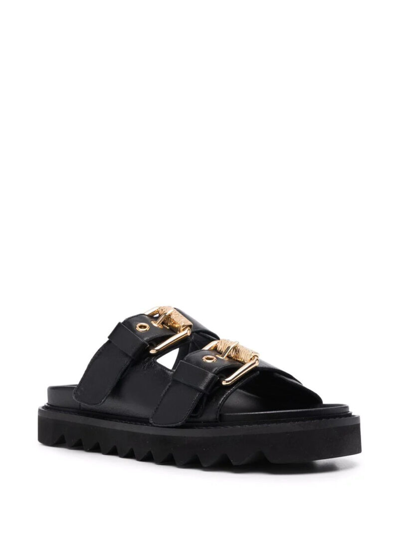 Moschino buckled double-strap sandals