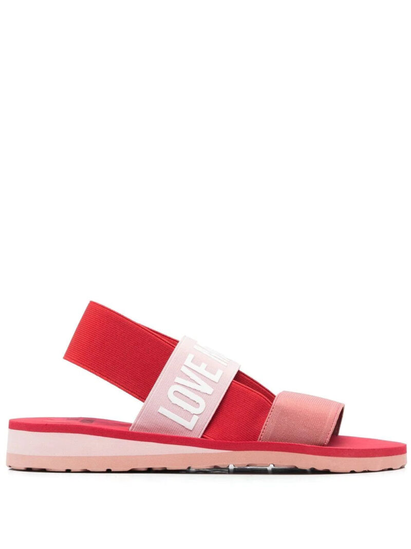 Moschino logo-print open-toe sandals