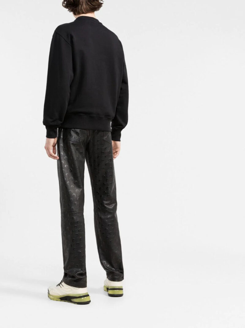 Versace Jeans Couture  logo-print metallic sweatshirt