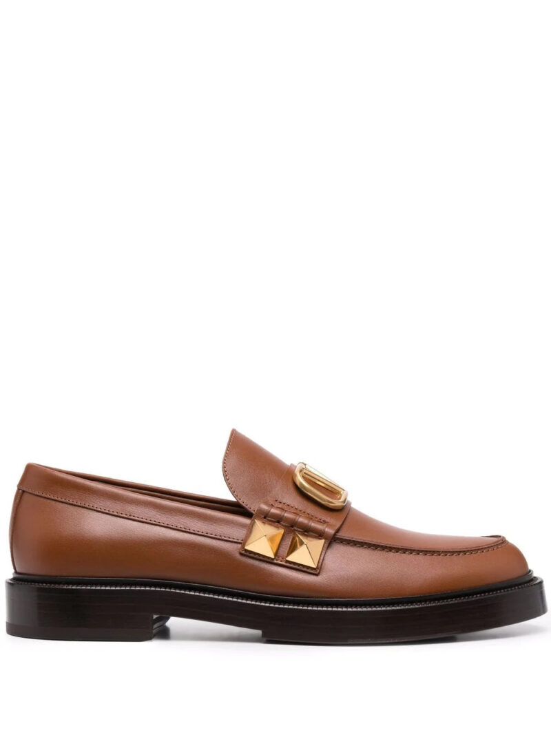 Valentino Garavani  Stud Sign leather loafers