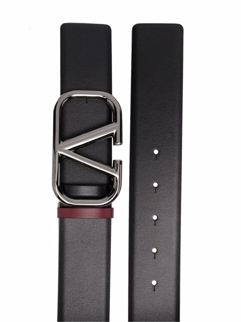Valentino Garavani logo-plaque buckle-fastening belt